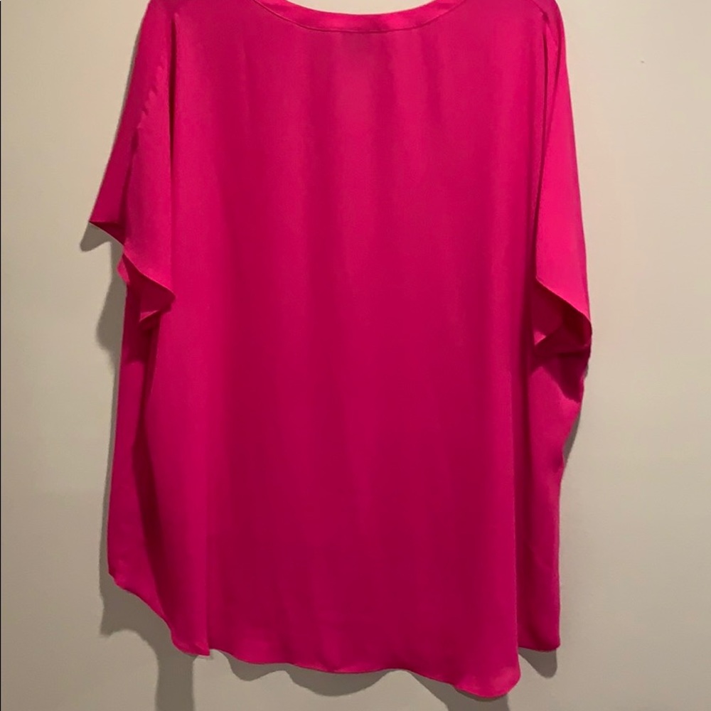(PRE-LOVED) WORTHINGTON WOMAN HOT PINK BLOUSE - Picture 2 of 8